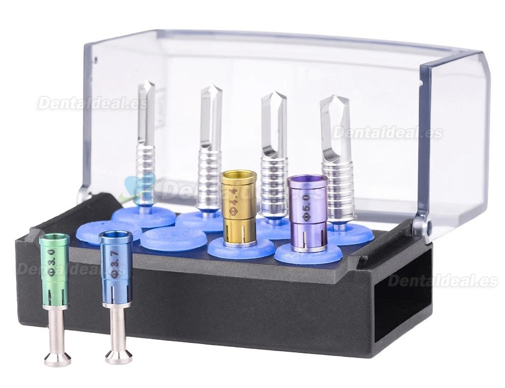 Kit Colector de Hueso Dental con Fresas Trepanadoras para Implantes